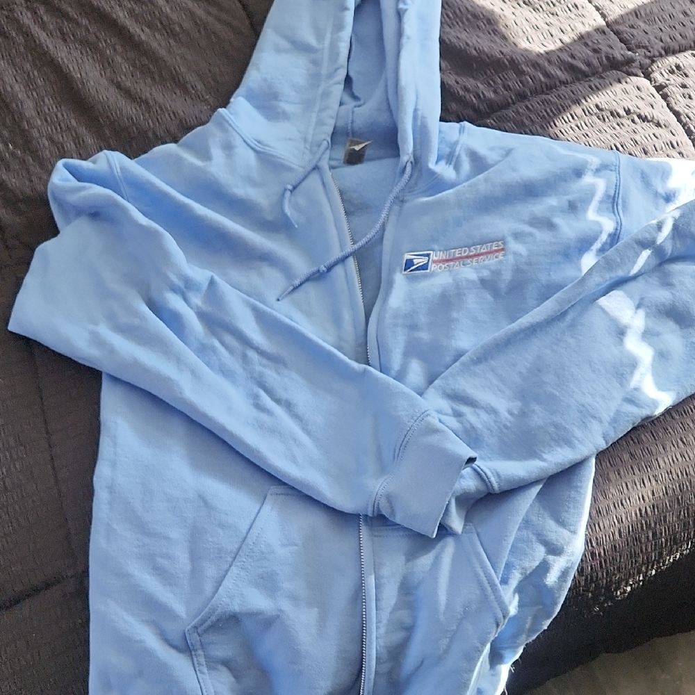 USPS Blue Zip-Up Hoodie
